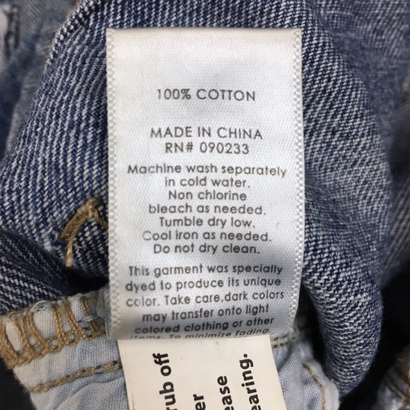 PACSUN Shorts Jean Denim Mom High Rise Waist Light Wash 2” Inseam Cuffed Size 24 - Picture 9 of 10